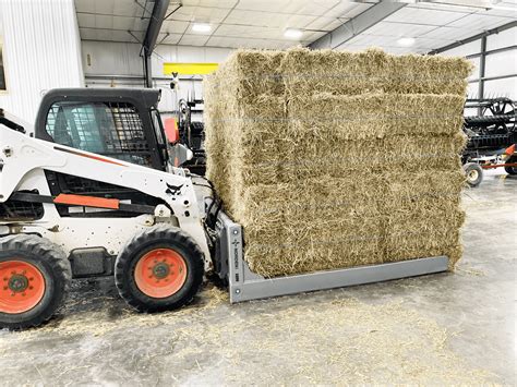 skid steer bale squeeze for sale|hay squeeze for skid steer.